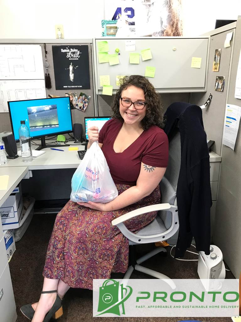 Pronto grocery delivery to a customer